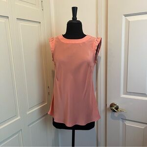 Banana Republic Coral Sleeveless Blouse